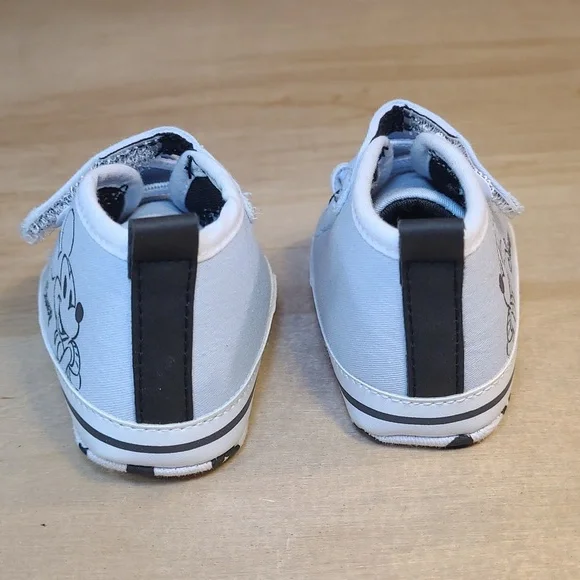 Disney Light Blue White Canvas Infant Shoes - Picture 7 of 10